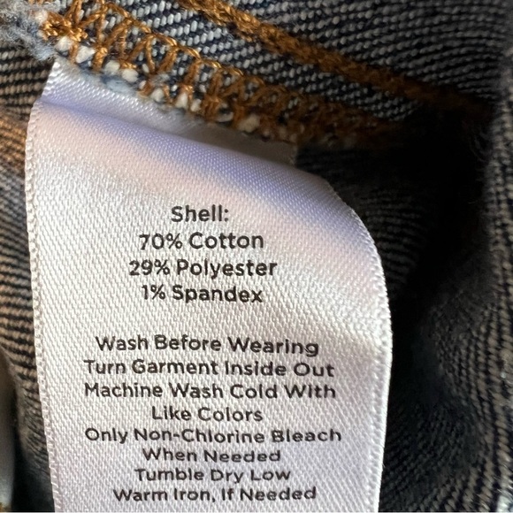 Talbots Flawless Womens High Rise Wide Leg Crop Jeans Sz 12 Curvy Med Wash Denim - Picture 9 of 9